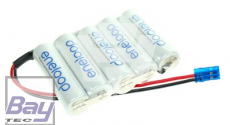 Eneloop Akkupack 6,0V 2000mAh - F1x5 Mignon AA, Standard mit JR Anschluss