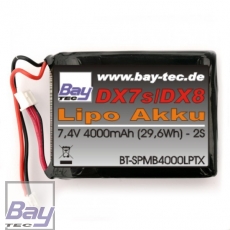 Bay-Tec Futaba 4000mAh 2S LiPo Senderakku T16IZ / T16IZS