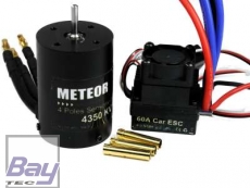 METEOR Brushless Combo Car 60A ESC 9T Motor KV4350