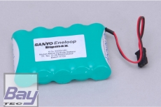 6.0v 2000mAh Eneloop Rx Pk Flat - Empfnger Akku