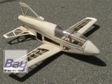 Balsaworx BD-5A 1/6 SemiScale Kleinflugzeug Spw. 88cm, CNC Lasercut Holzbausatz