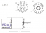 Robbe Modellsport RO-POWER TORQUE 3546 650 K/V Brushless Motor