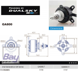 DUALSKY Xmotor GA800.11 550 KV 28-polig bis 800W