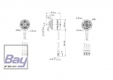 Tomcat P3703 Brushless Motor 2808 KV1320