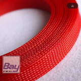 Bay-Tec Gewebe Schutz Schlauch 6mm je Meter - Rot